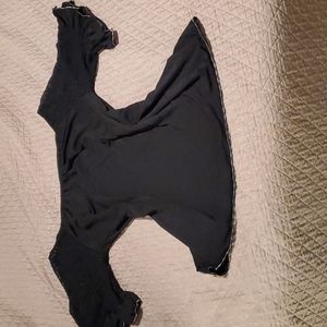 Black lace bell sleeve tunic L-XL